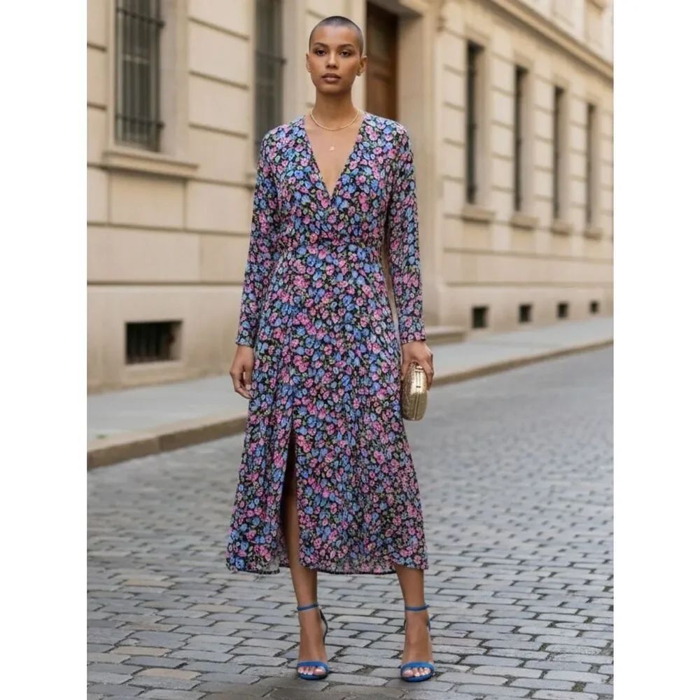 Zara- Floral Long Sleeve Dress